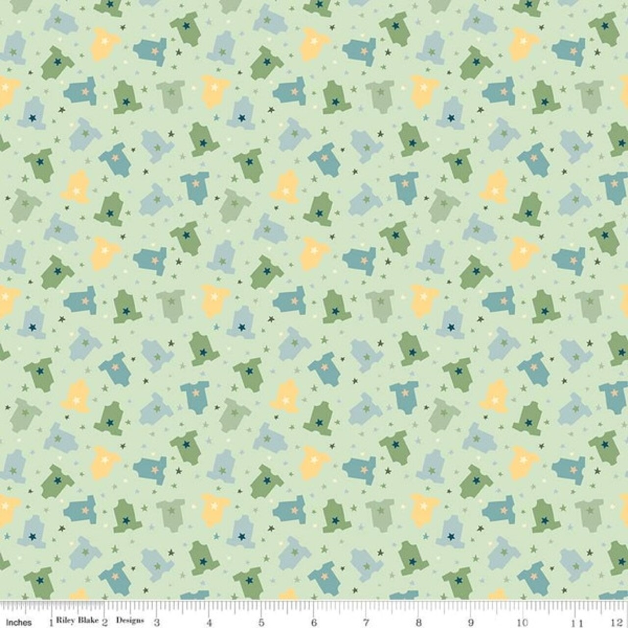 Onesies in Green (c16764-green) | Baby Boy | Lori Whitlock | Riley Blake